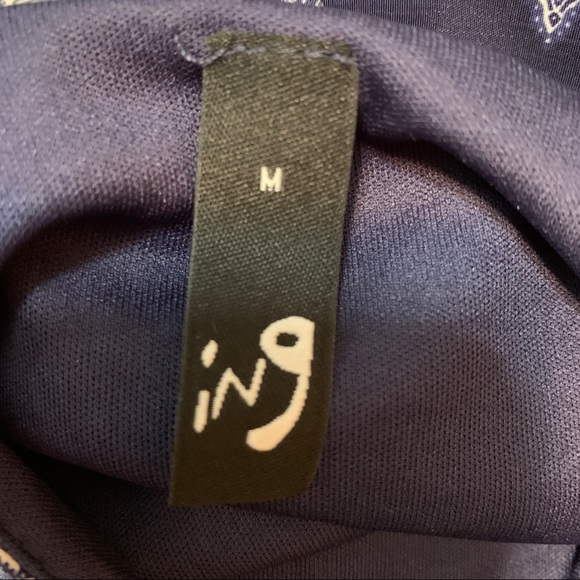 Ing Navy Bell Sleeve Tunic Top/Dress NWT Medium - Picture 5 of 8